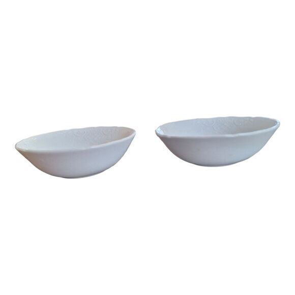 ⭐️Johnson Brothers⭐️Richmond White 2 Coupe Cereal Bowls set of TWO - Picture 7 of 10